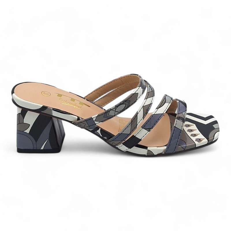 TTP Women Colourful Strappy Slip On Sandals JSF132