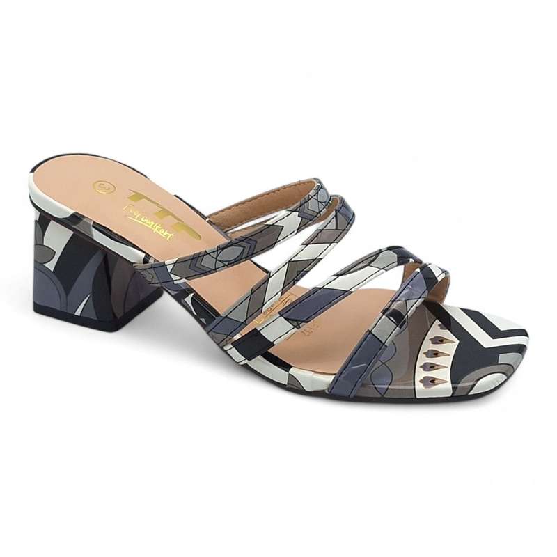 TTP Women Colourful Strappy Slip On Sandals JSF132