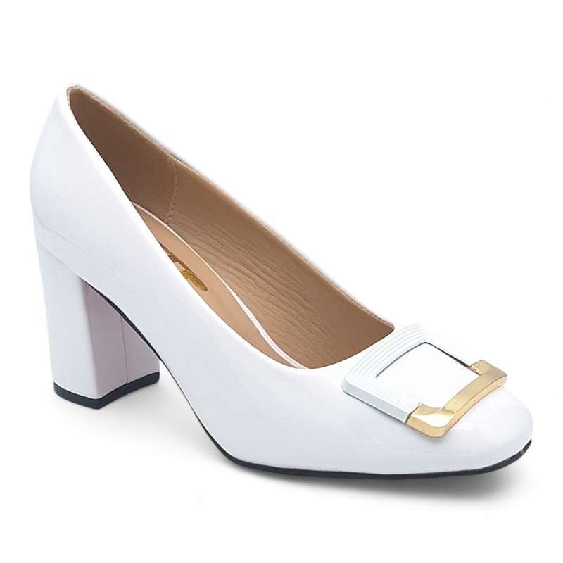TTP Women Patent PU Block Heels JSF15-1