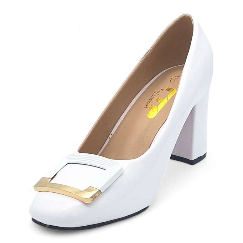 TTP Women Patent PU Block Heels JSF15-1