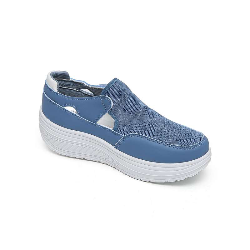 Fashion Platform Sneaker with Hook and Loop XB3905