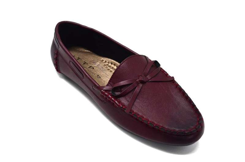 TTP Women's Slip-On Moccasin with Ribbon Decor 101052-L
