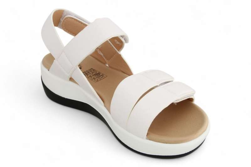 TTP Ladies Platform Sandals with Velcro Strap