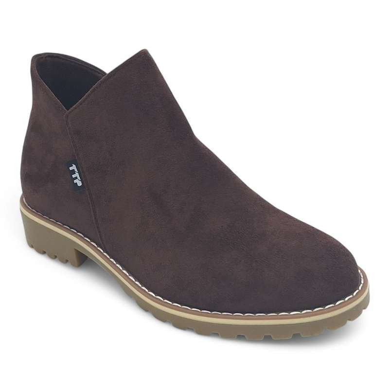 TTP Women Round Toe Ankle Boots with Side Zipper HT241008