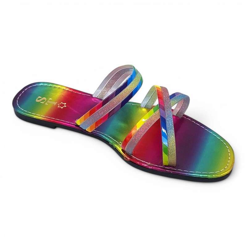 Women's PVC Cross Strap Slide A15-Cross