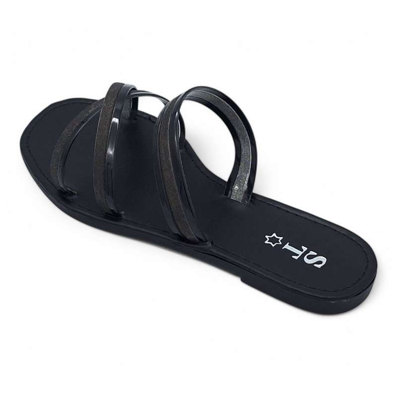 Women's PVC Cross Strap Slide A15-Cross