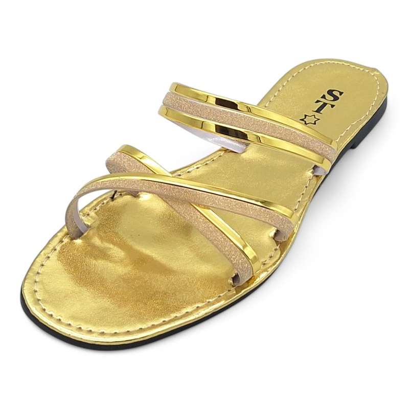 Women's PVC Cross Strap Slide A15-Cross