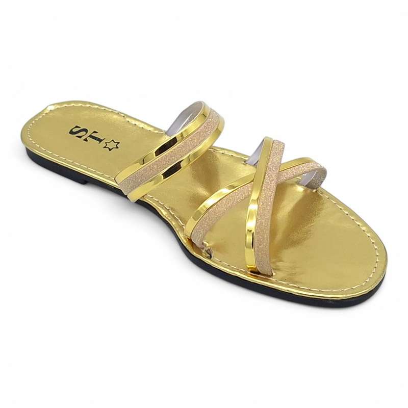 Women's PVC Cross Strap Slide A15-Cross