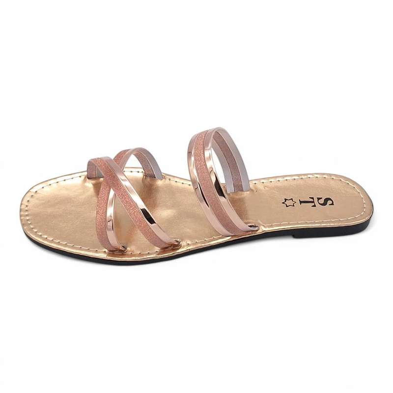 Women's PVC Cross Strap Slide A15-Cross