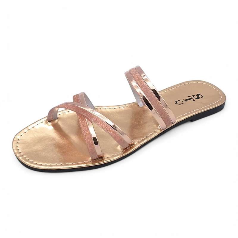 Women's PVC Cross Strap Slide A15-Cross