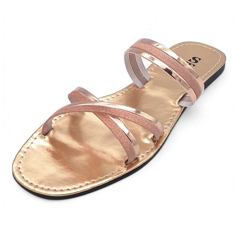 Women's PVC Cross Strap Slide A15-Cross