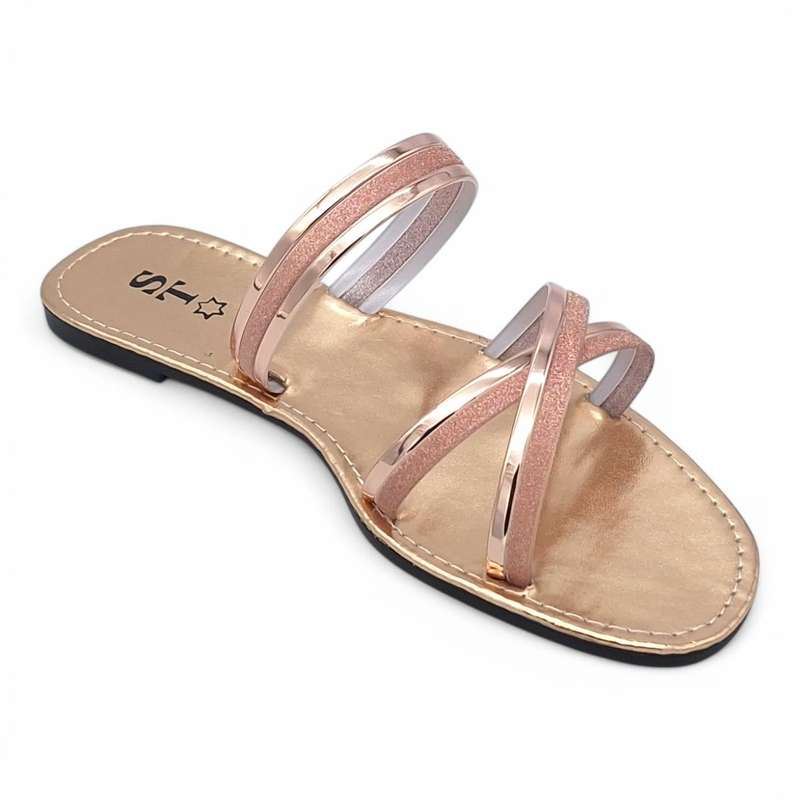 Women's PVC Cross Strap Slide A15-Cross