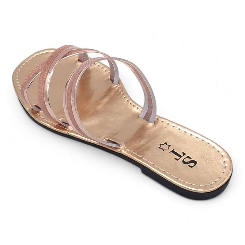 Women's PVC Cross Strap Slide A15-Cross