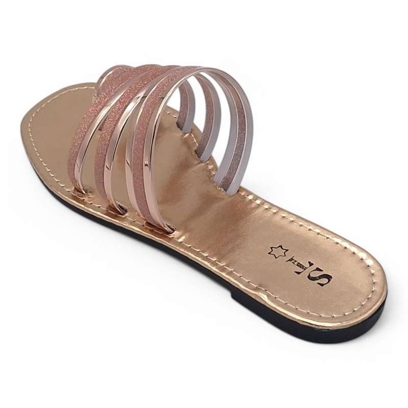 Women's PVC Strappy Slide A15-Toe