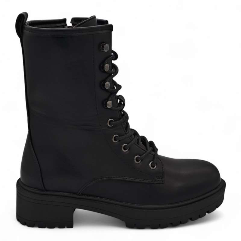TTP Women's Platform Ankle Boots with Lace and Side Zipper HTA09