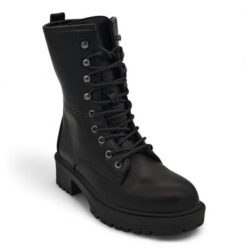 TTP Women's Platform Ankle Boots with Lace and Side Zipper HTA09