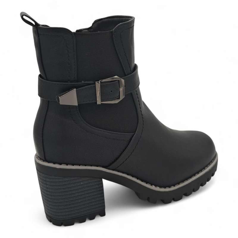 TTP Women's Ankle Boots with Elastic side and Side Zipper HTM-3