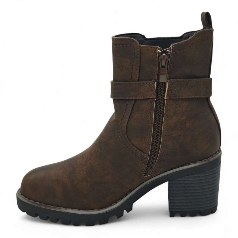 TTP Women's Ankle Boots with Elastic side and Side Zipper HTM-3