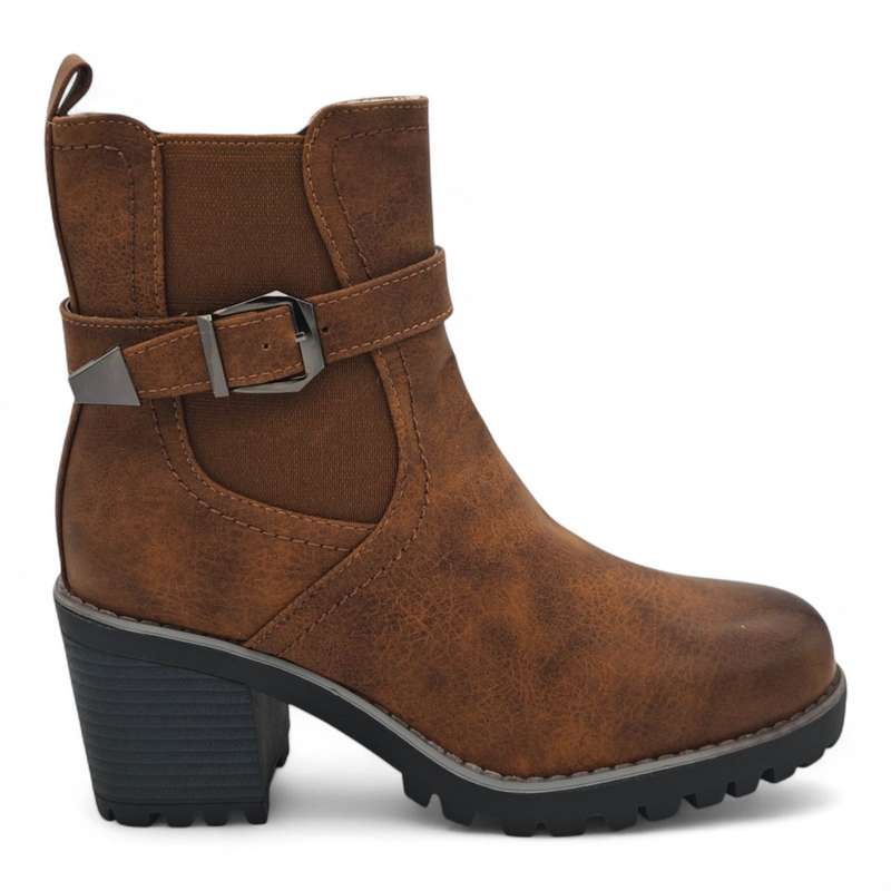 TTP Women's Ankle Boots with Elastic side and Side Zipper HTM-3
