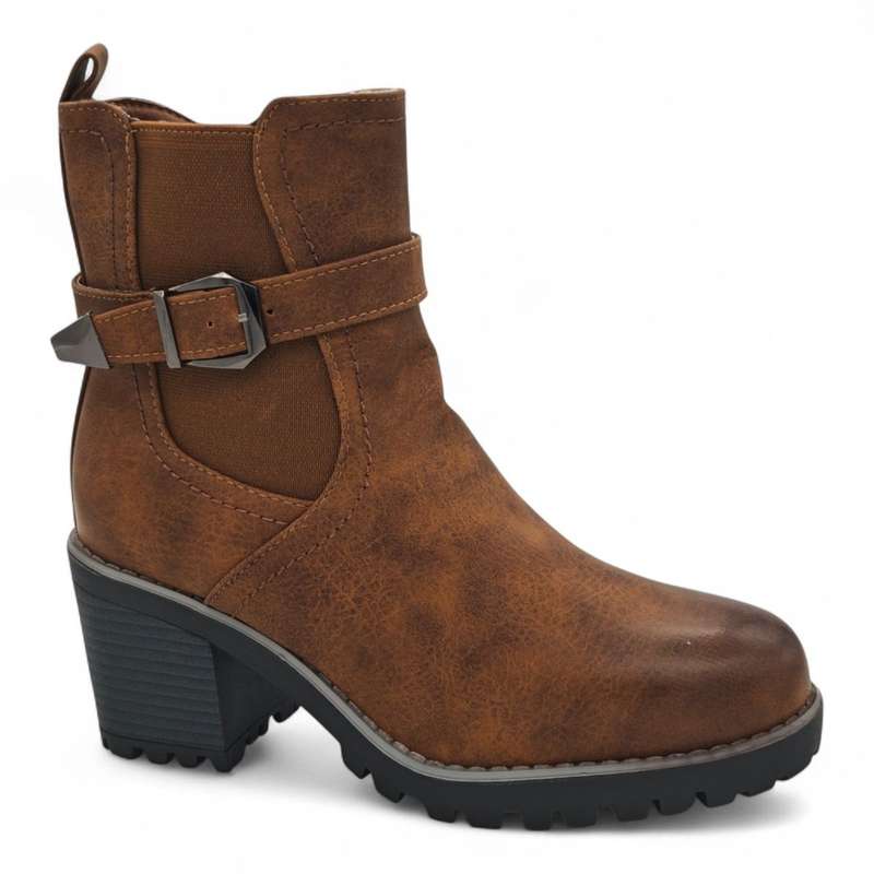 TTP Women's Ankle Boots with Elastic side and Side Zipper HTM-3