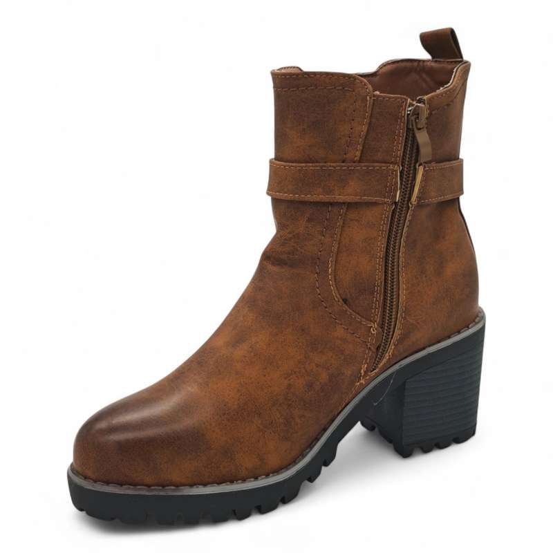 TTP Women's Ankle Boots with Elastic side and Side Zipper HTM-3