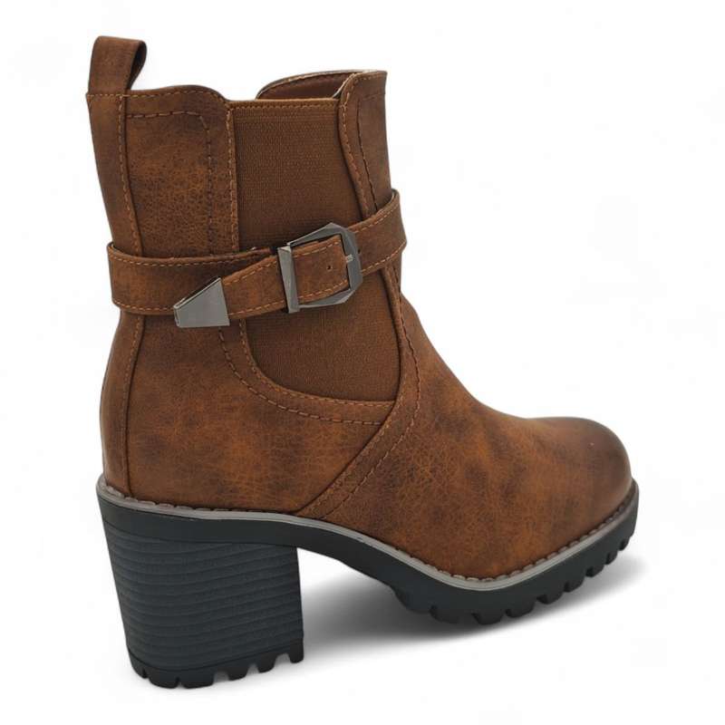 TTP Women's Ankle Boots with Elastic side and Side Zipper HTM-3