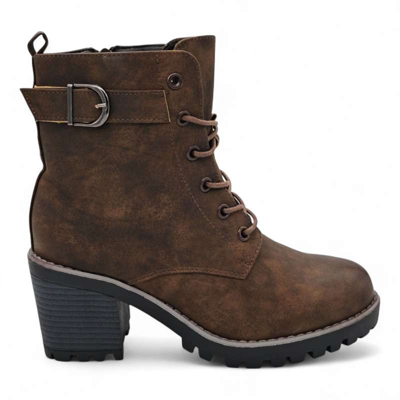 TTP Women's Lace up Ankle Boots with Side Zipper HTM-5