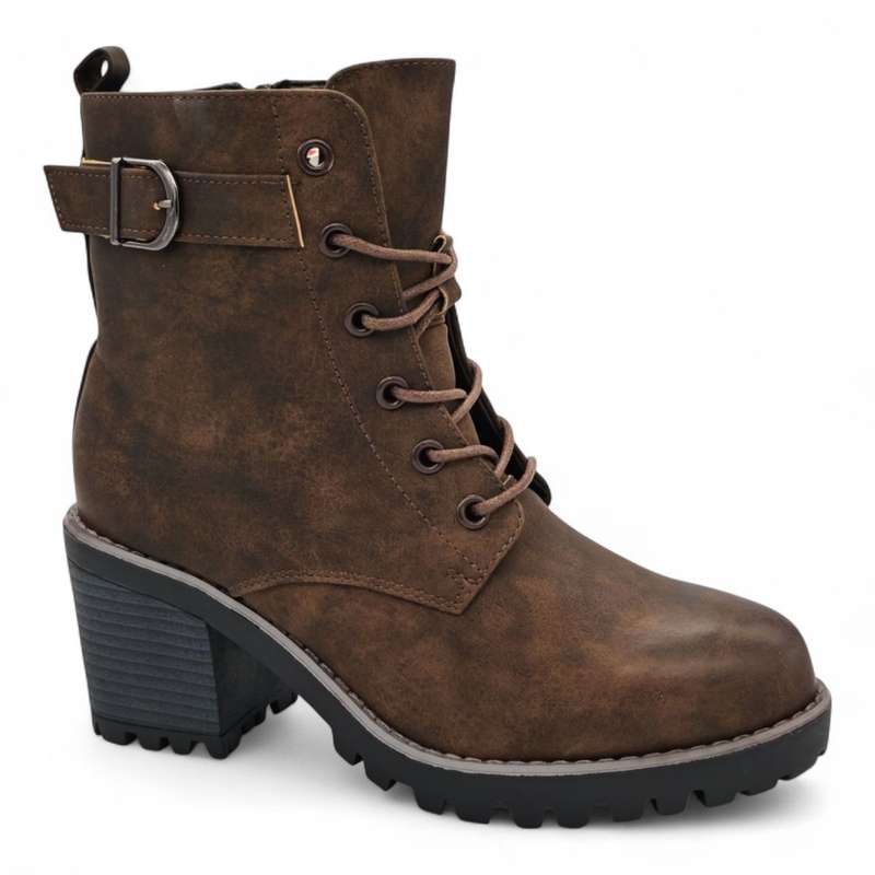 TTP Women's Lace up Ankle Boots with Side Zipper HTM-5