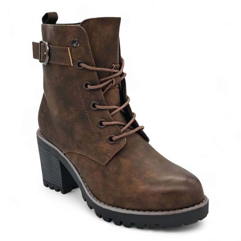 TTP Women's Lace up Ankle Boots with Side Zipper HTM-5