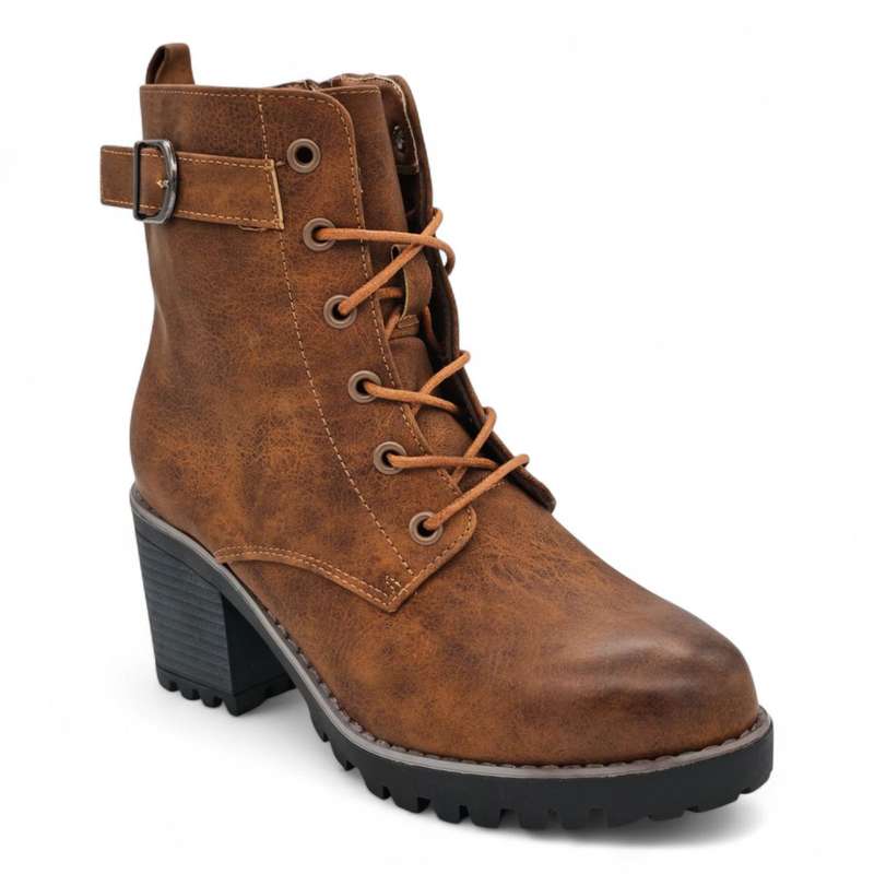 TTP Women's Lace up Ankle Boots with Side Zipper HTM-5
