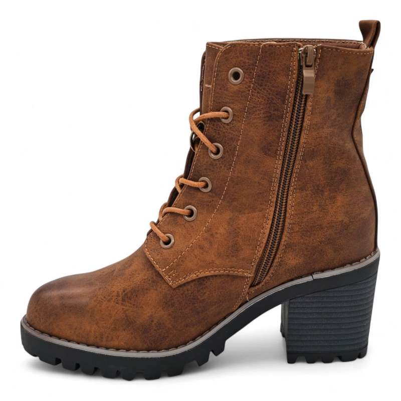 TTP Women's Lace up Ankle Boots with Side Zipper HTM-5