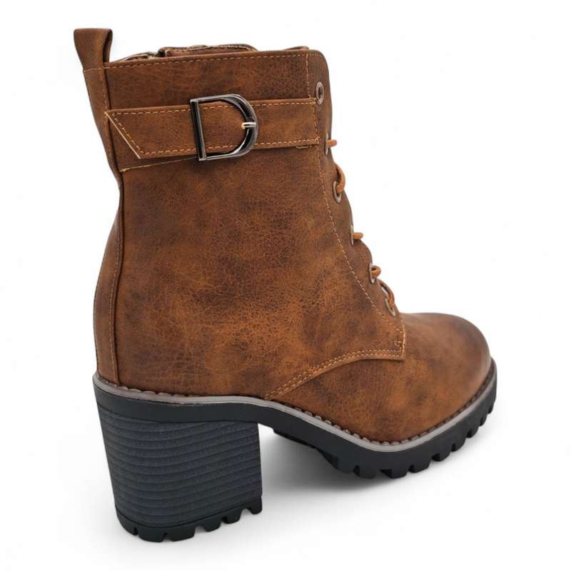 TTP Women's Lace up Ankle Boots with Side Zipper HTM-5