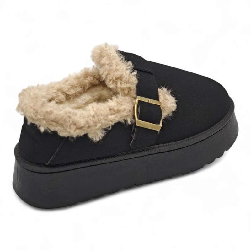 TTP Women's Cosy Slip-on with Faux Fur Lining K-11