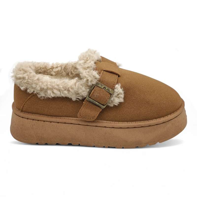 TTP Women's Cosy Slip-on with Faux Fur Lining K-11