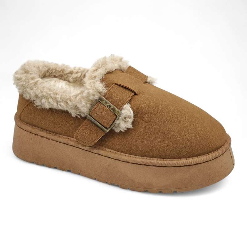 TTP Women's Cosy Slip-on with Faux Fur Lining K-11