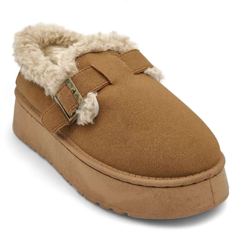 TTP Women's Cosy Slip-on with Faux Fur Lining K-11