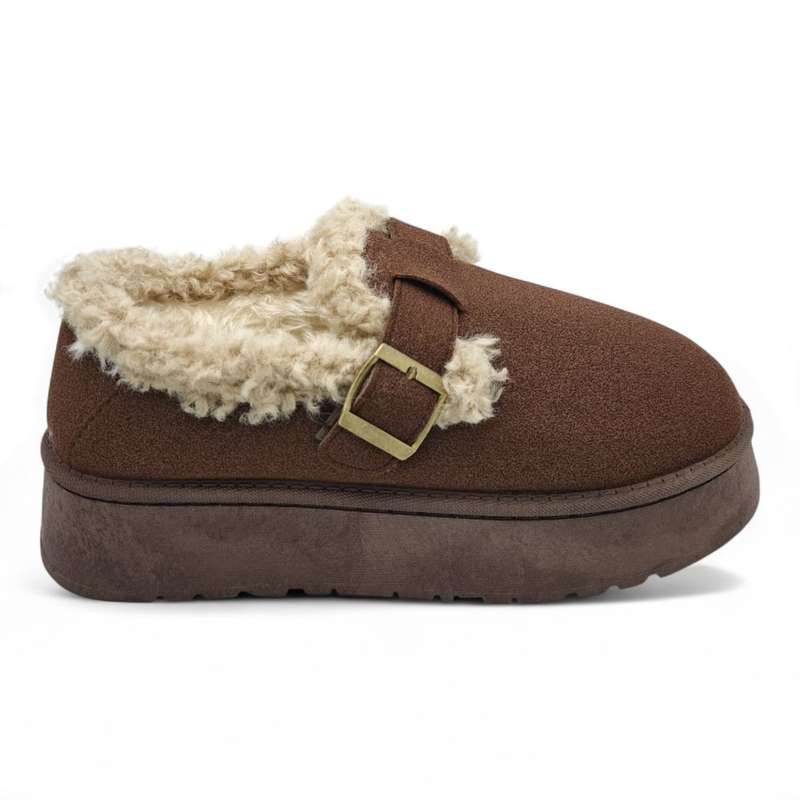TTP Women's Cosy Slip-on with Faux Fur Lining K-11