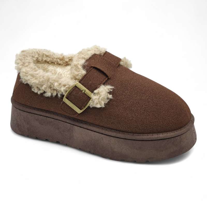 TTP Women's Cosy Slip-on with Faux Fur Lining K-11