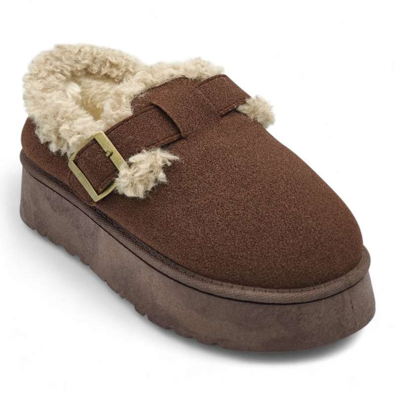 TTP Women's Cosy Slip-on with Faux Fur Lining K-11