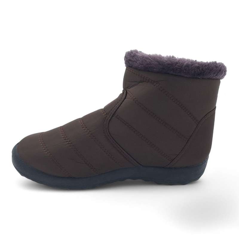 TTP Women Polar Ankle Boot with Side Zipper and Fur Lining M550