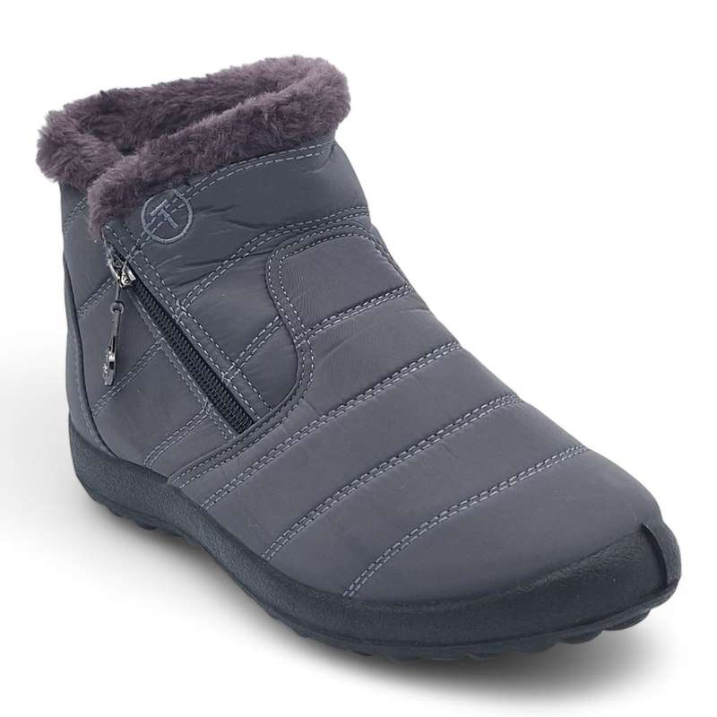 TTP Women Polar Ankle Boot with Side Zipper and Fur Lining M550
