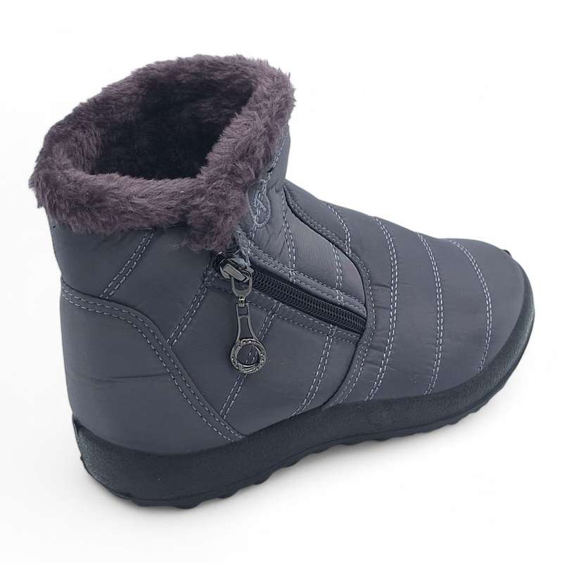 TTP Women Polar Ankle Boot with Side Zipper and Fur Lining M550