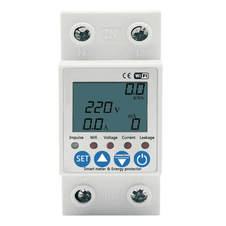 Smart Geyser Switch + Energy Consumption Monitor | 63A, 230VAC | WiFi Tuya Smart Life