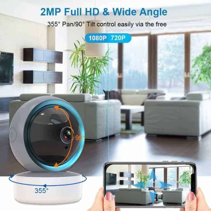 Smart CCTV Sphere Camera 5.00MP | Full HD, Indoor camera | WiFi Tuya Smart Life