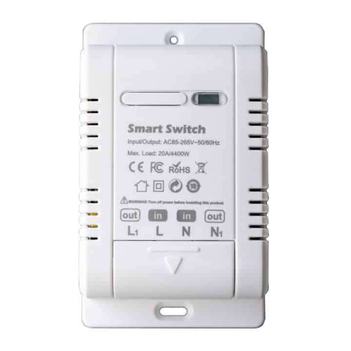 Smart Switch Basic 20A 4.4kW  | Energy Monitor | WiFi Tuya Smart Life