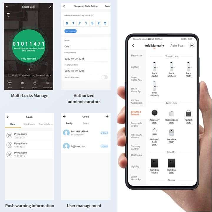 Smart Door Lock T1 | WiFi Tuya Smart Life