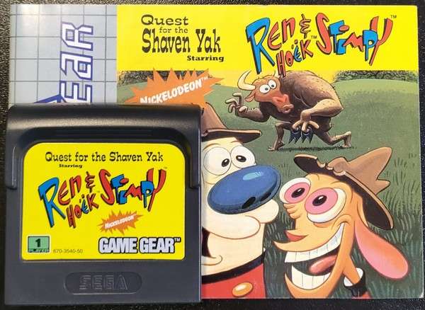 Quest For The Shaven Yak Starring Ren And Stimpy Game Gear Playd