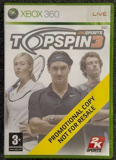 Top Spin 3 Xbox 360