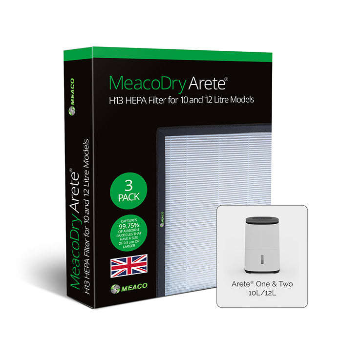 MeacoDry Arete 10L/12L H13 Hepa Filter (pack of 3)