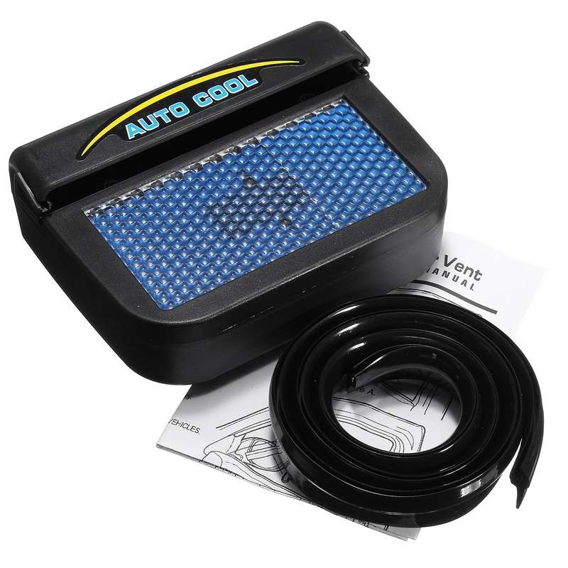 Auto Cool Solar Powered Fan Ventilation System Car Cooler